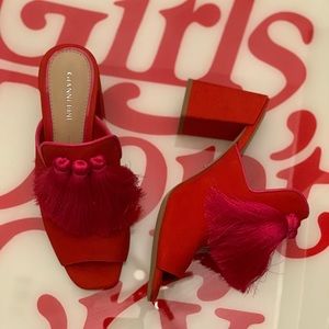 Gianni Bani Block heel mules